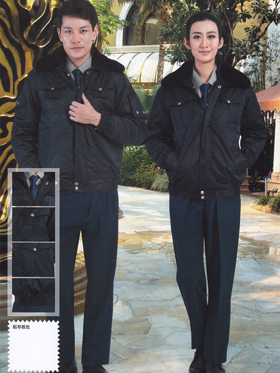 冬季保安執(zhí)勤物業(yè)棉襖工作服