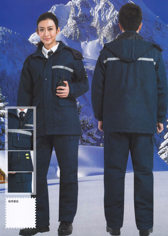 新款冬季牛仔加厚工廠棉服