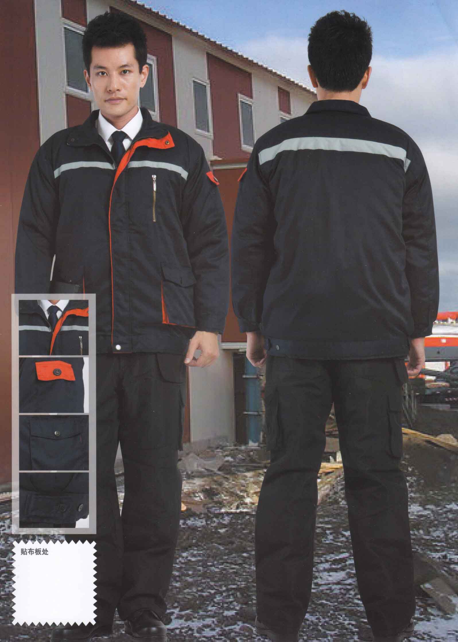 男款冬季車間休閑勞保棉衣棉襖