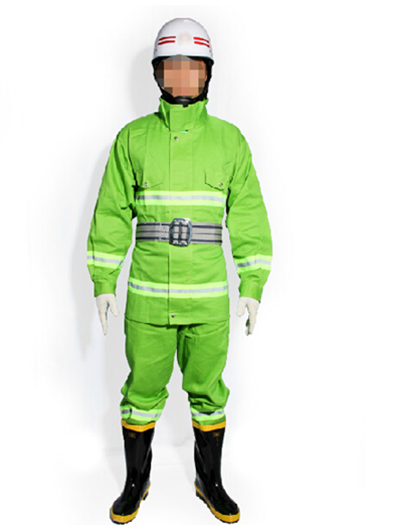 97式綠色消防戰斗服火災阻燃服消防員工作服防護服消防服裝